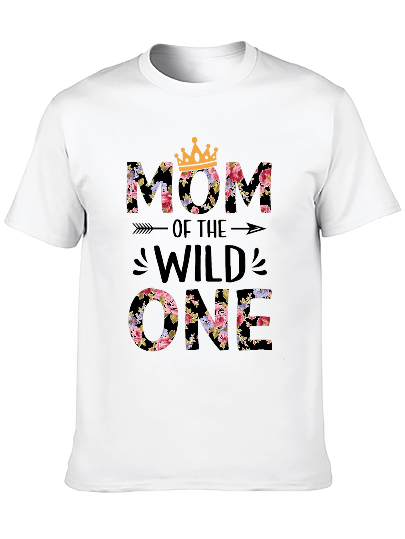 Floral Mom of the Wild One Tee
