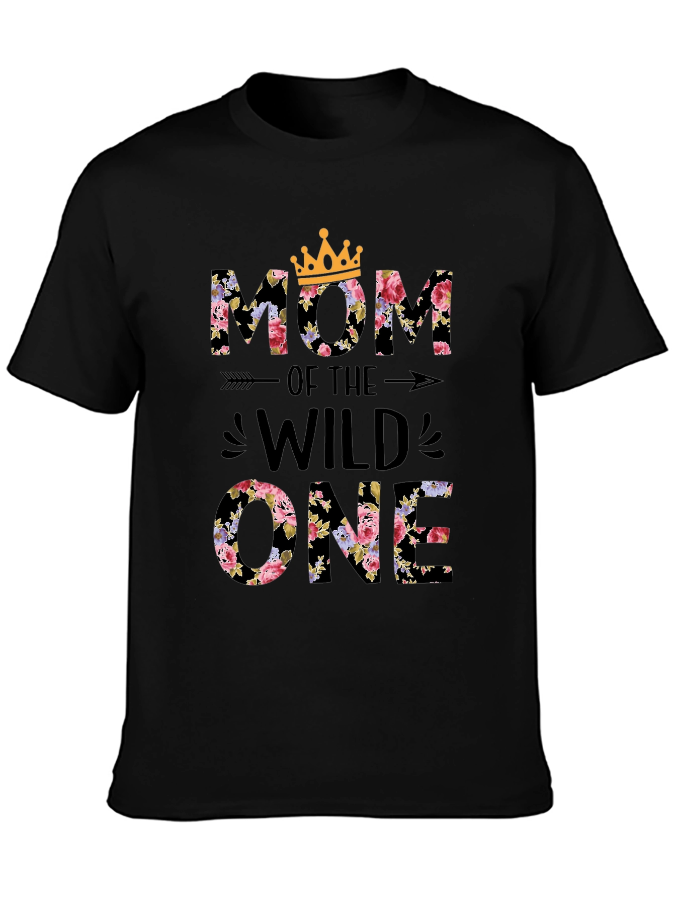Floral Mom of the Wild One Tee