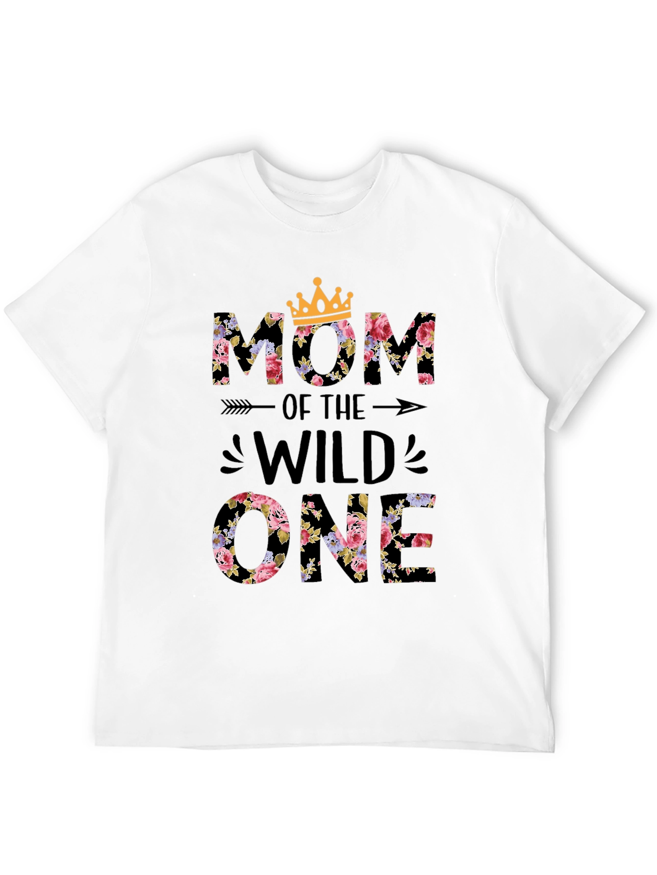 Floral Mom of the Wild One Tee