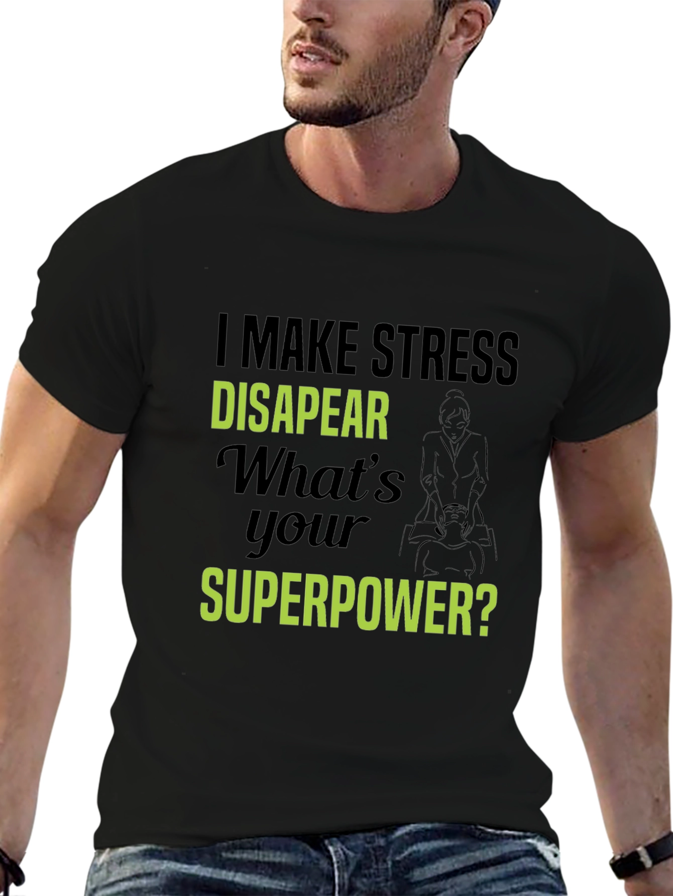 Stress Disappear T-Shirt - Superpower Tee