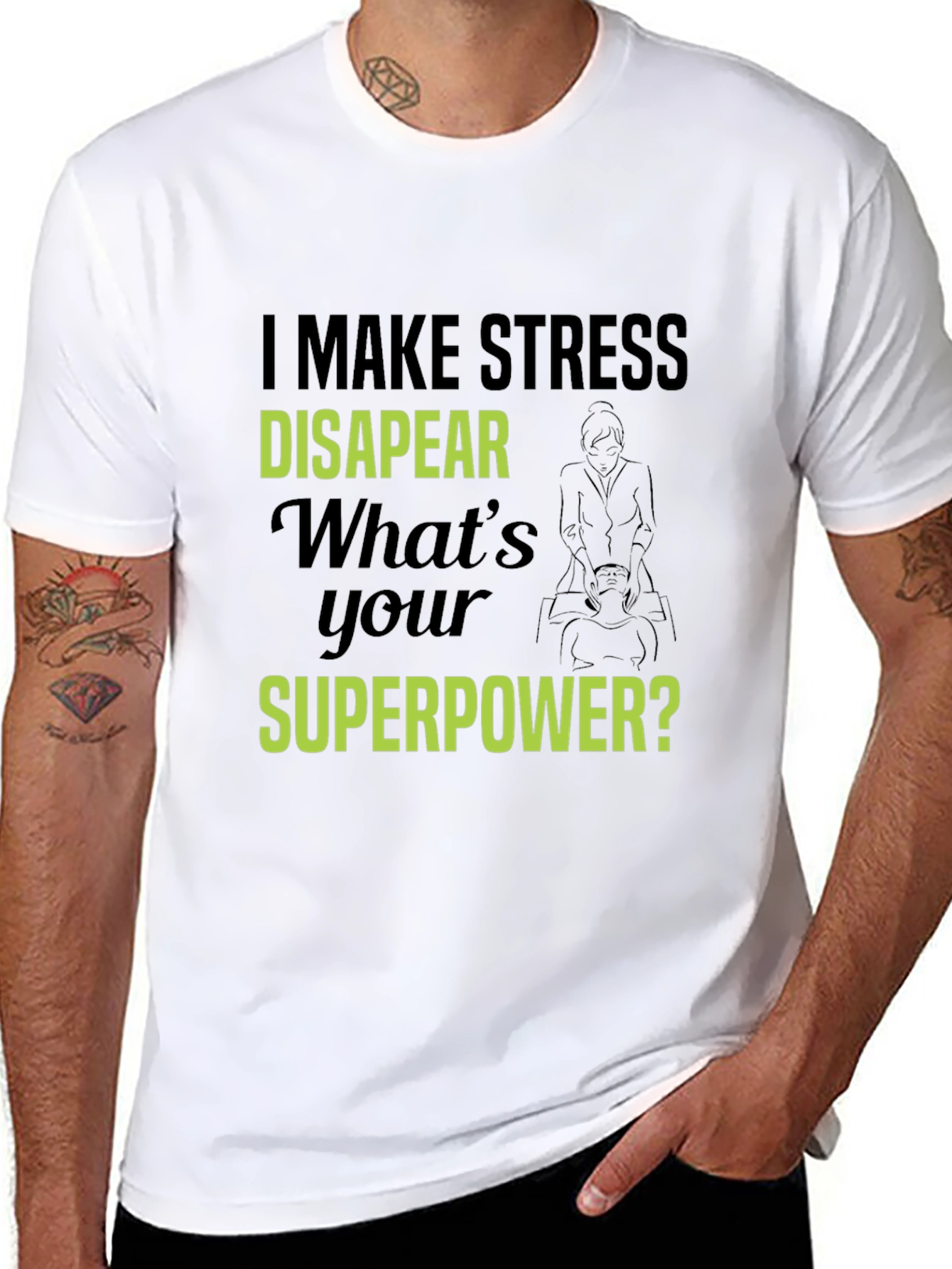 Stress Disappear T-Shirt - Superpower Tee