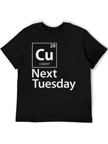 Cu Next Tuesday Graphic T-Shirt Funny Periodic Table Tee