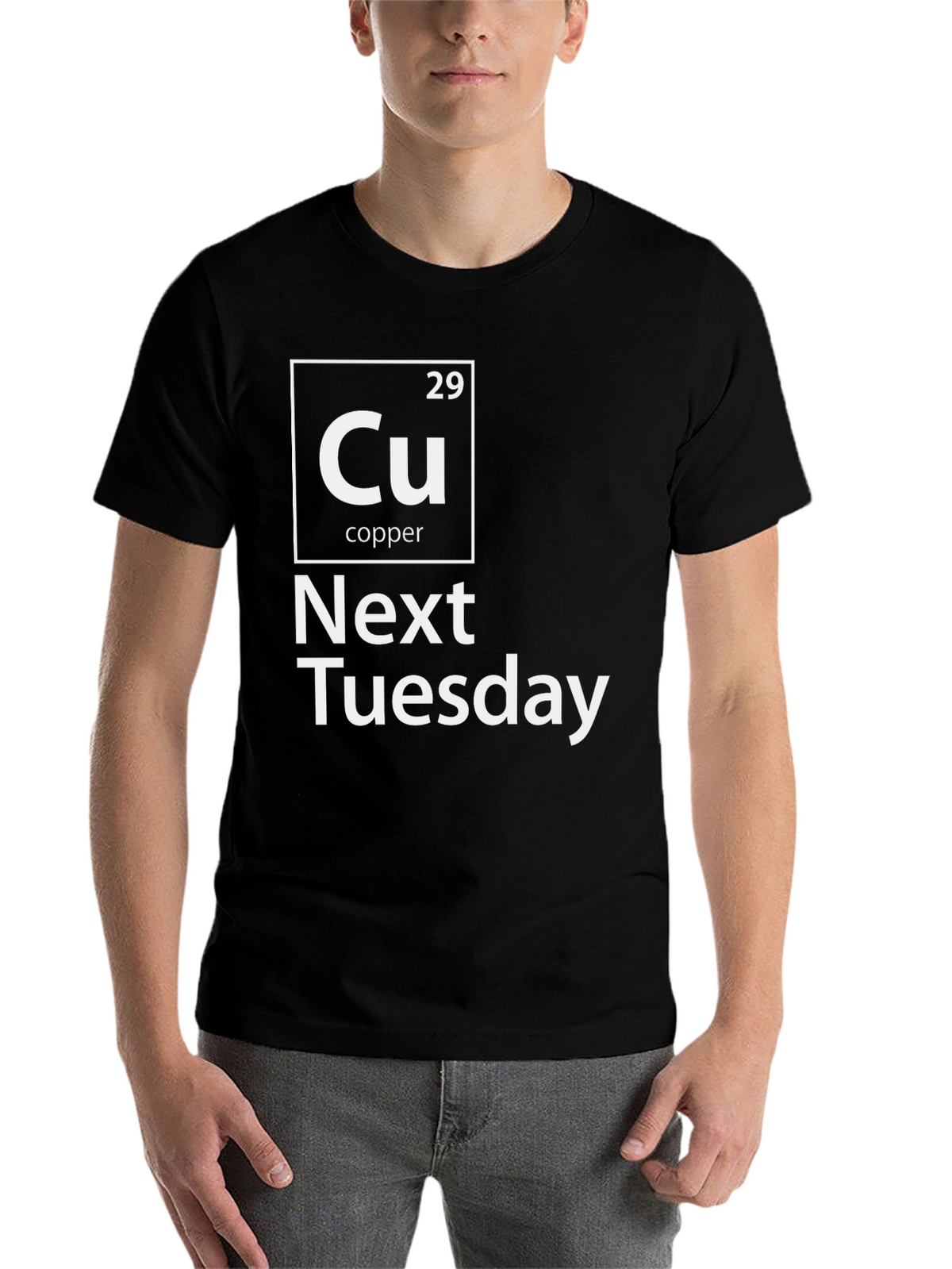 Cu Next Tuesday Graphic T-Shirt Funny Periodic Table Tee