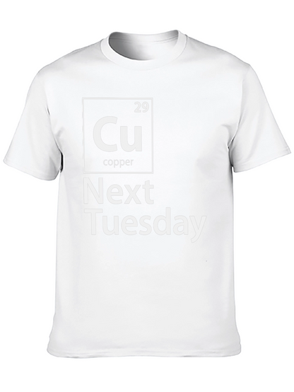 Cu Next Tuesday Graphic T-Shirt Funny Periodic Table Tee