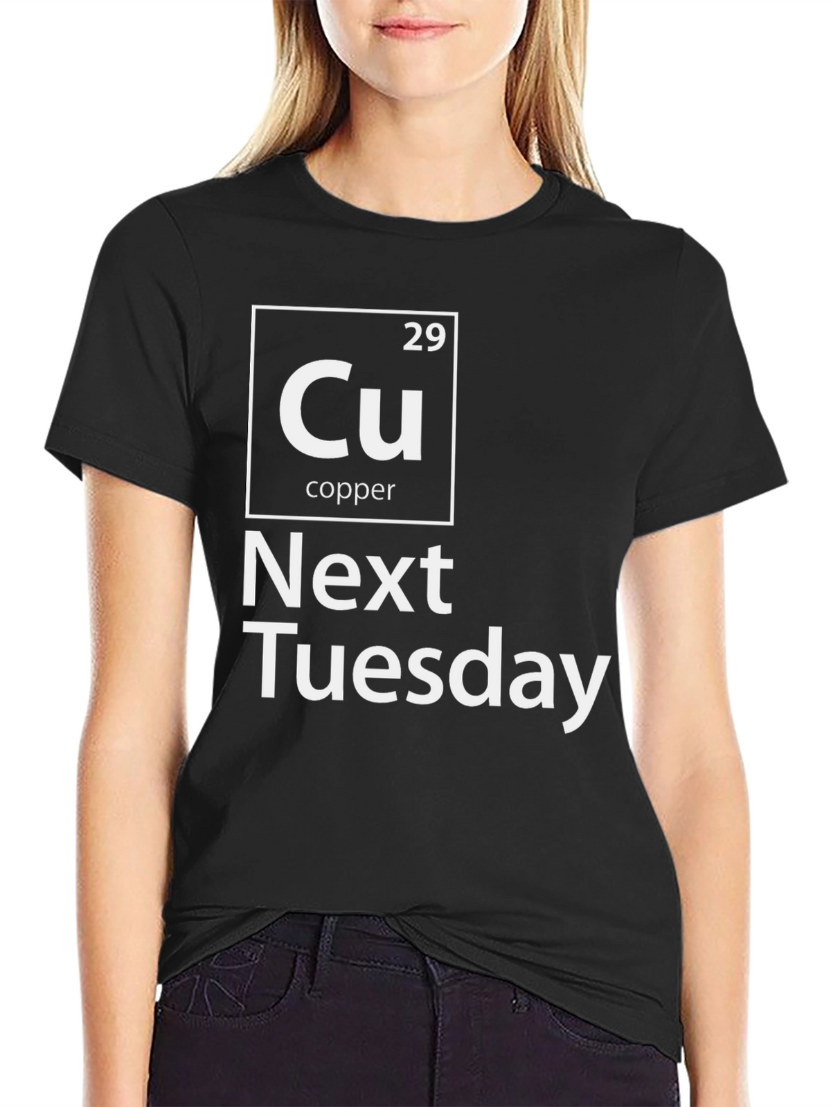 Cu Next Tuesday Graphic T-Shirt Funny Periodic Table Tee