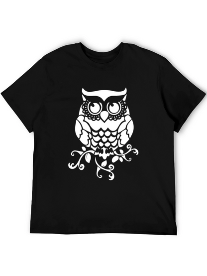 Owl Graphic Print T-Shirt