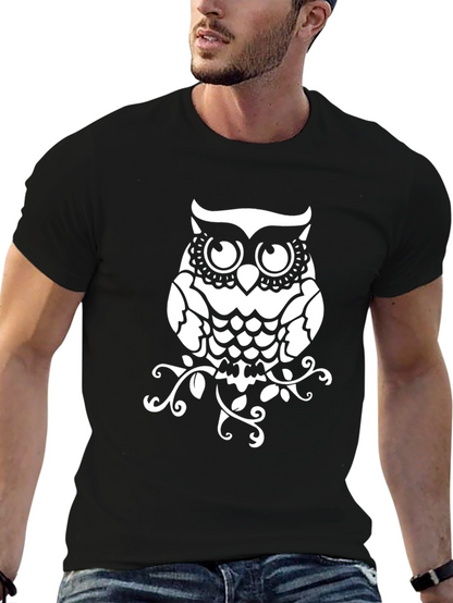 Owl Graphic Print T-Shirt