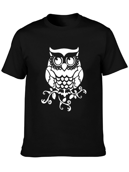 Owl Graphic Print T-Shirt