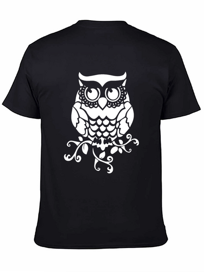 Owl Graphic Print T-Shirt