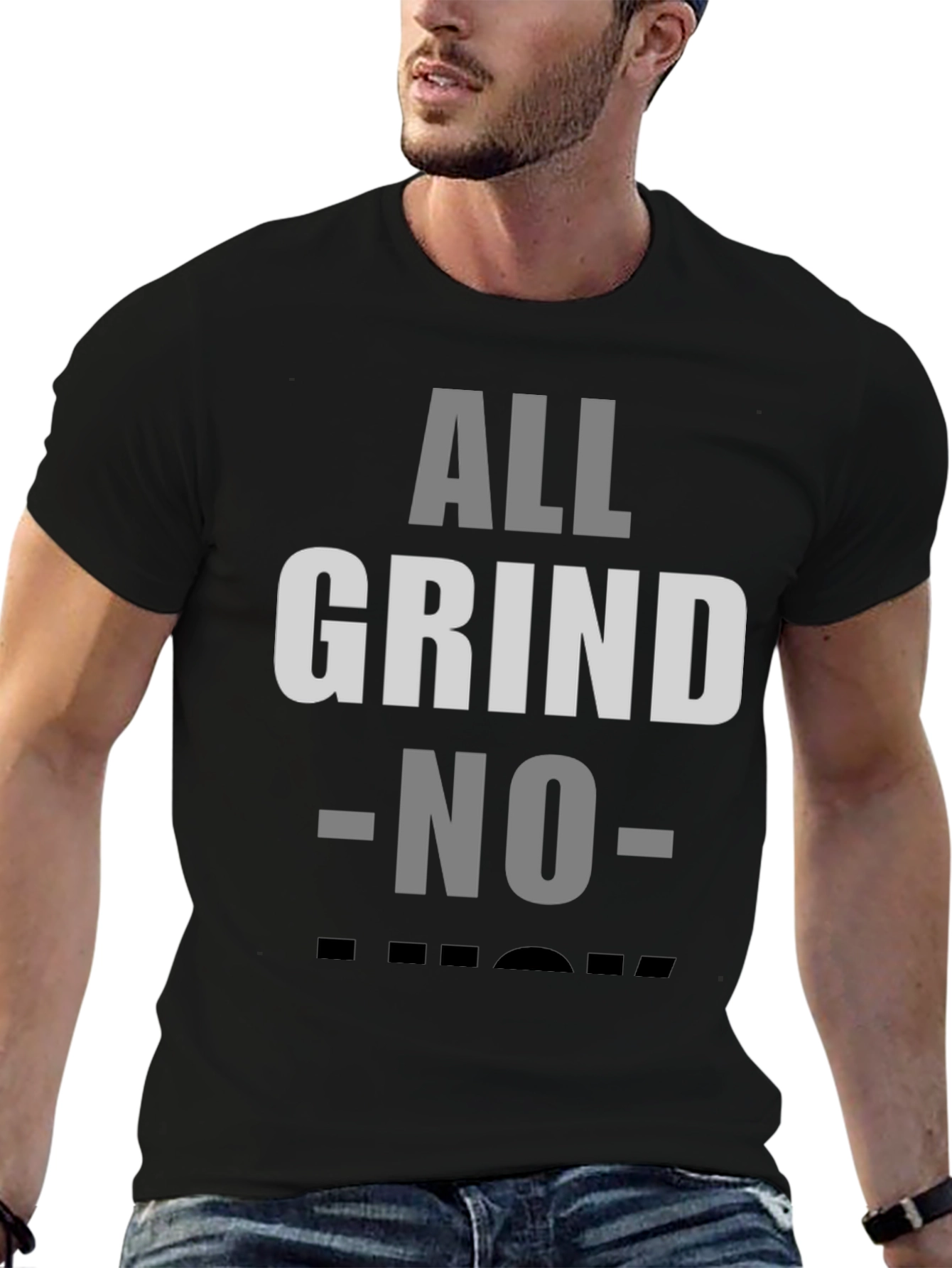 All Grind No Luck Graphic Tee - Black