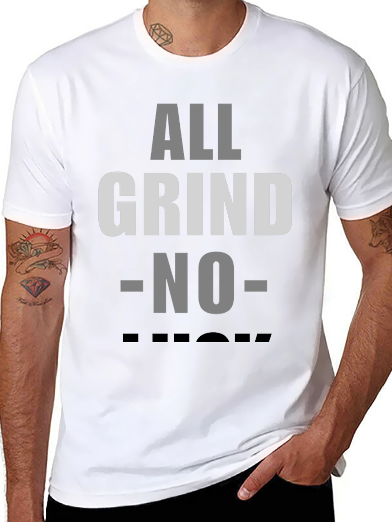 All Grind No Luck Graphic Tee - Black