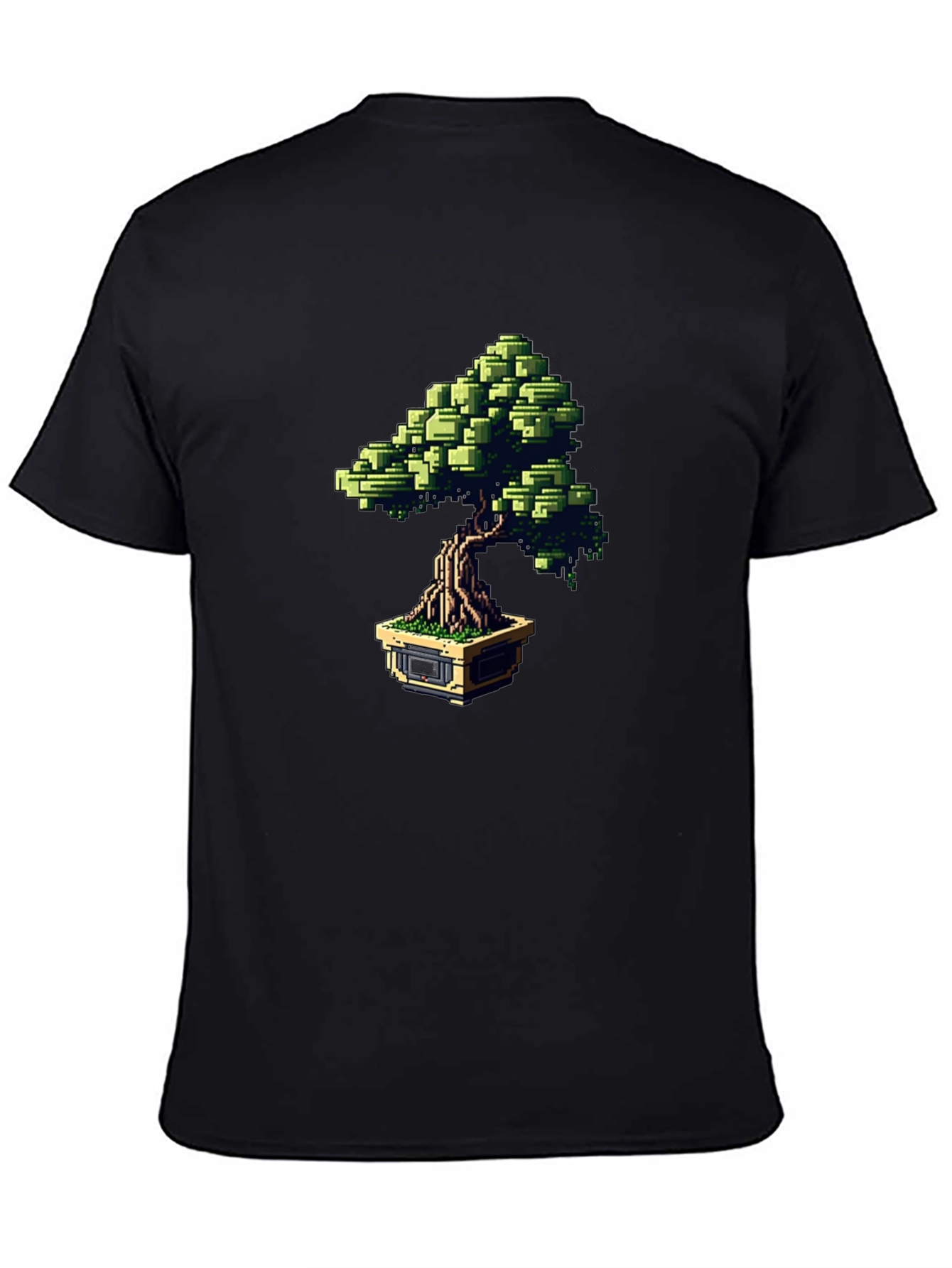 Pixel Bonsai Black T-Shirt