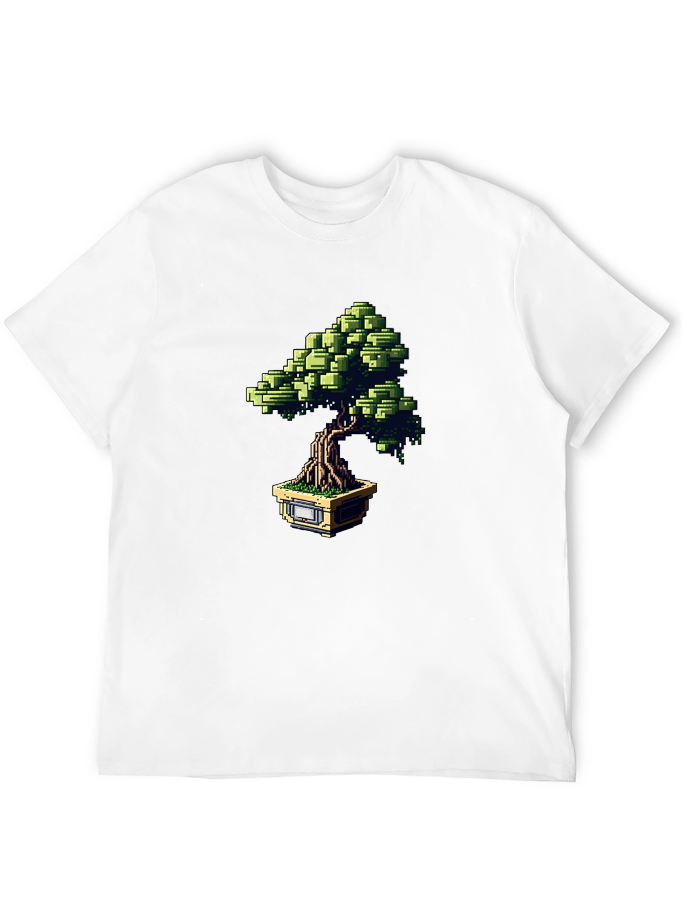 Pixel Bonsai Black T-Shirt