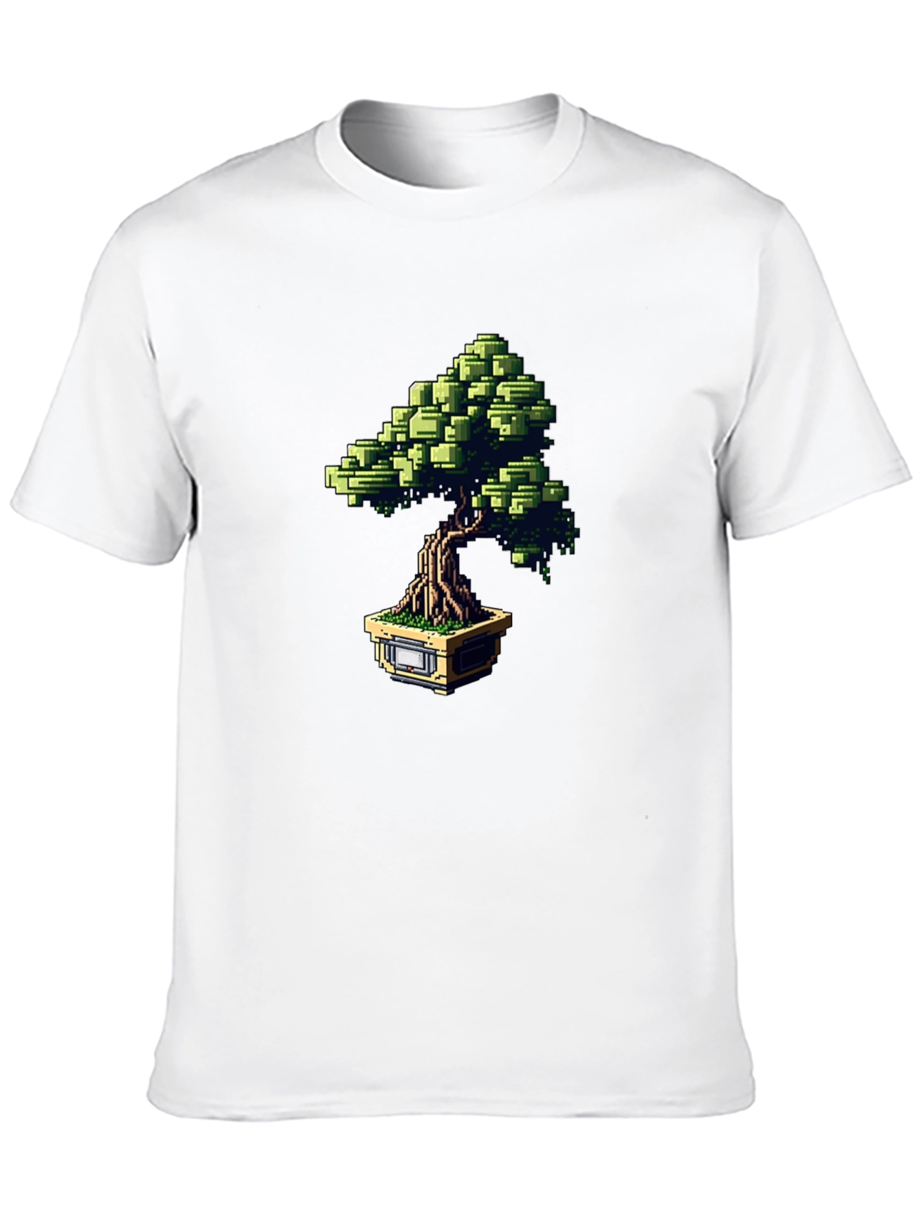 Pixel Bonsai Black T-Shirt