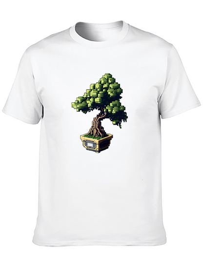 Pixel Bonsai Black T-Shirt