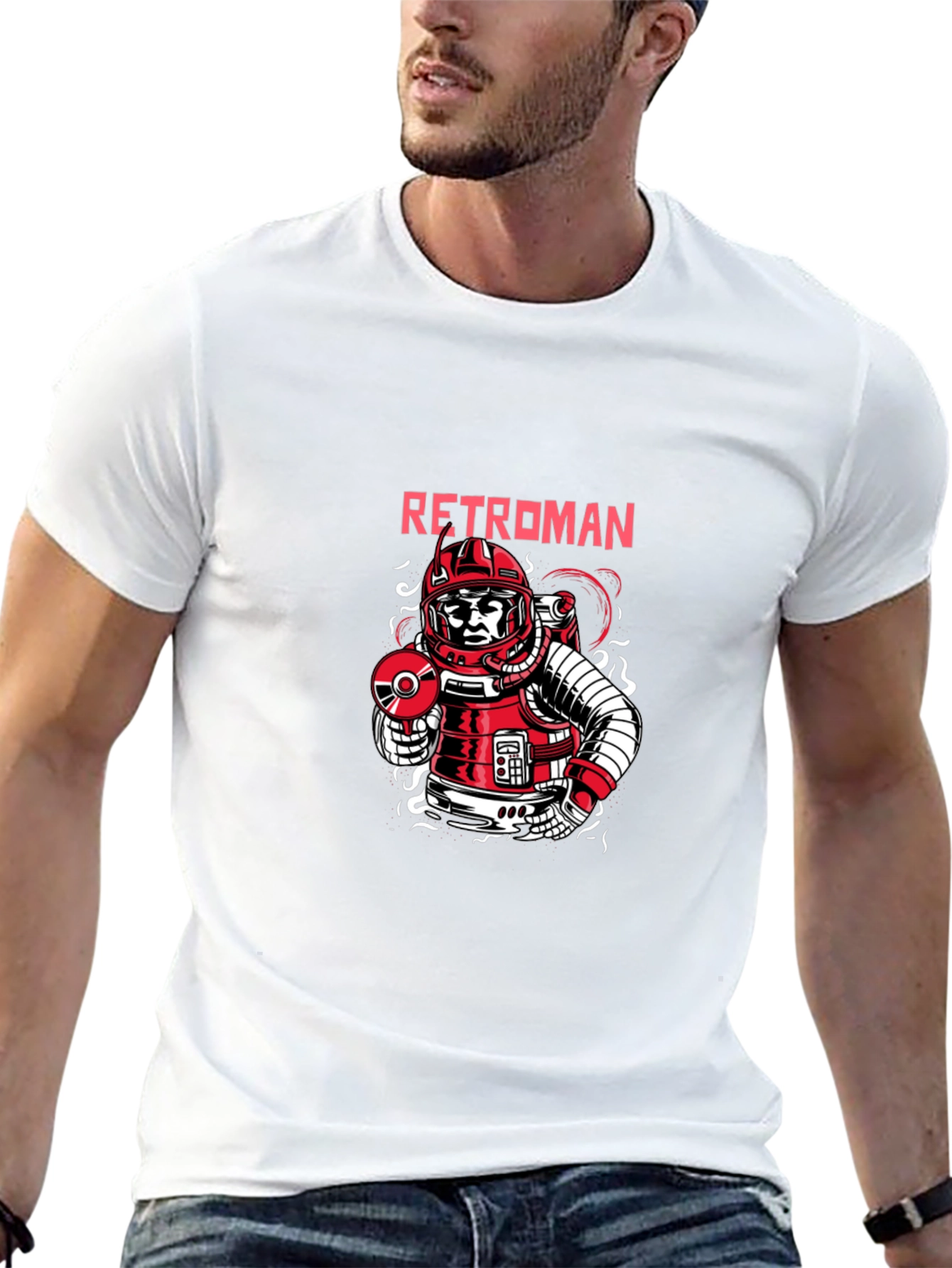 RetroMan Graphic Tee - Black