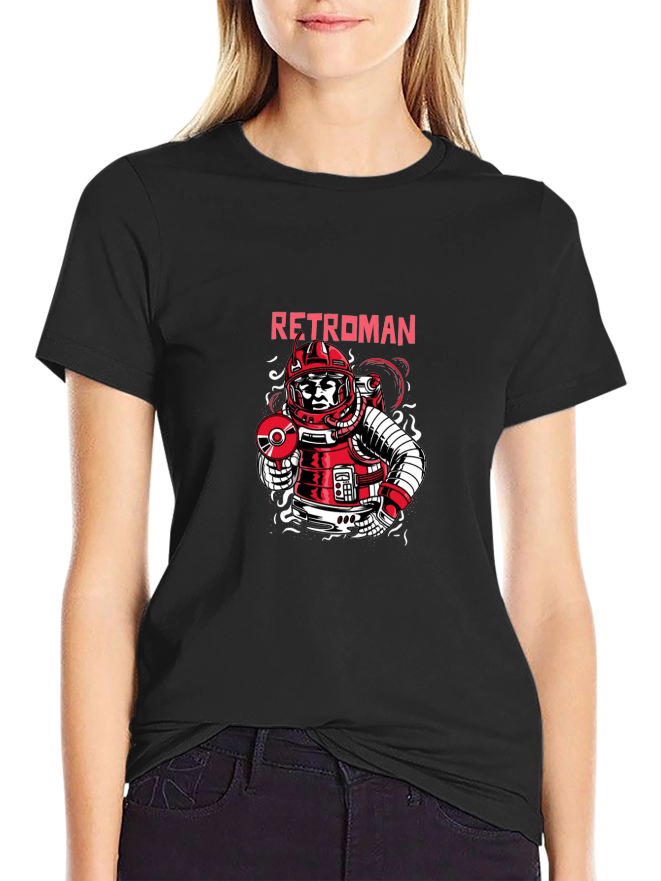 RetroMan Graphic Tee - Black