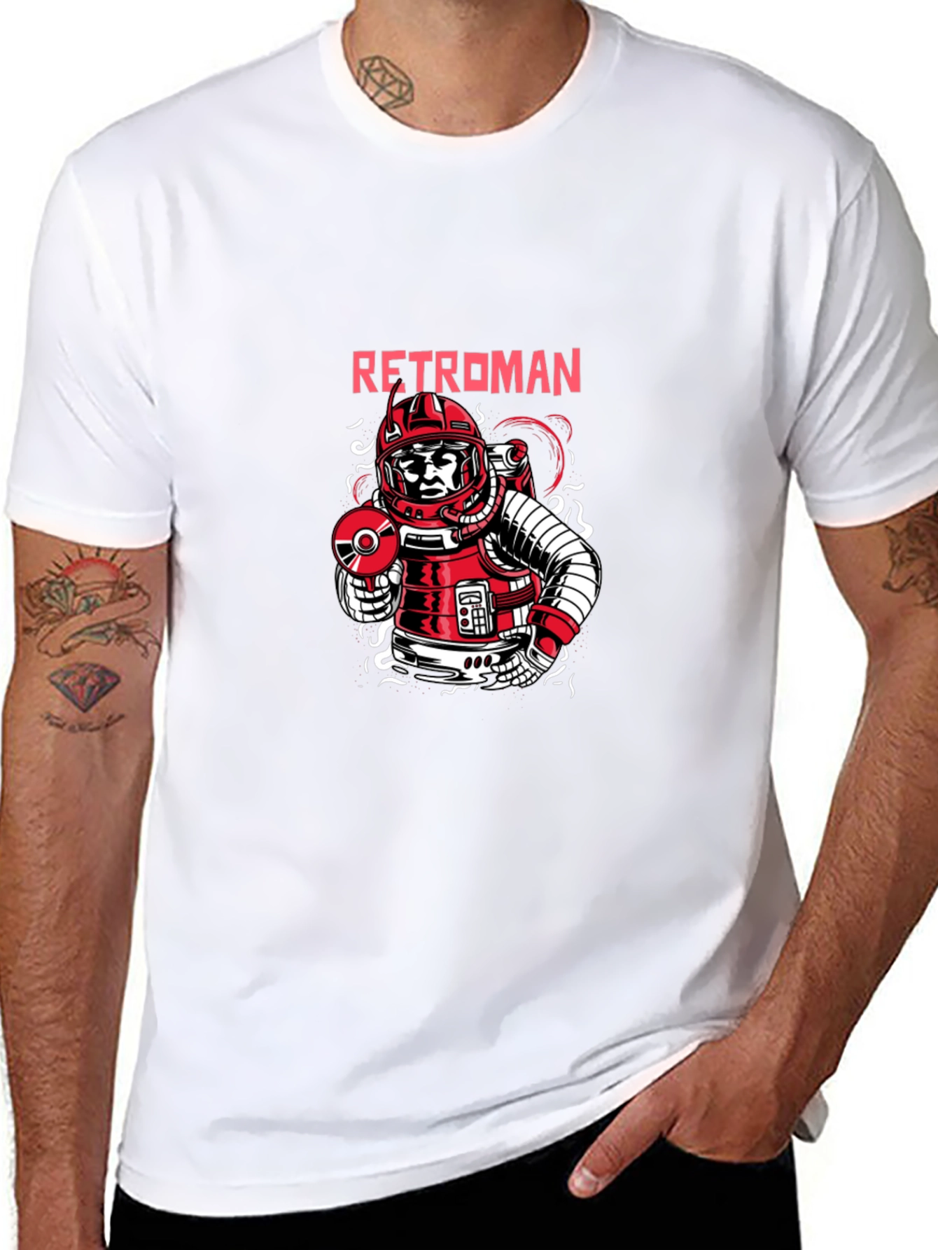 RetroMan Graphic Tee - Black