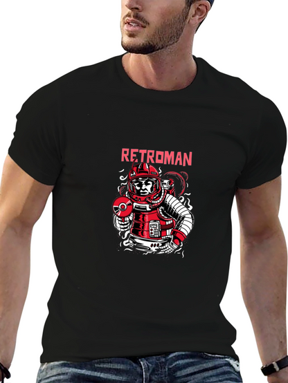 RetroMan Graphic Tee - Black
