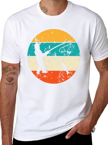 Retro Fishing T-Shirt Fisherman Graphic Tee