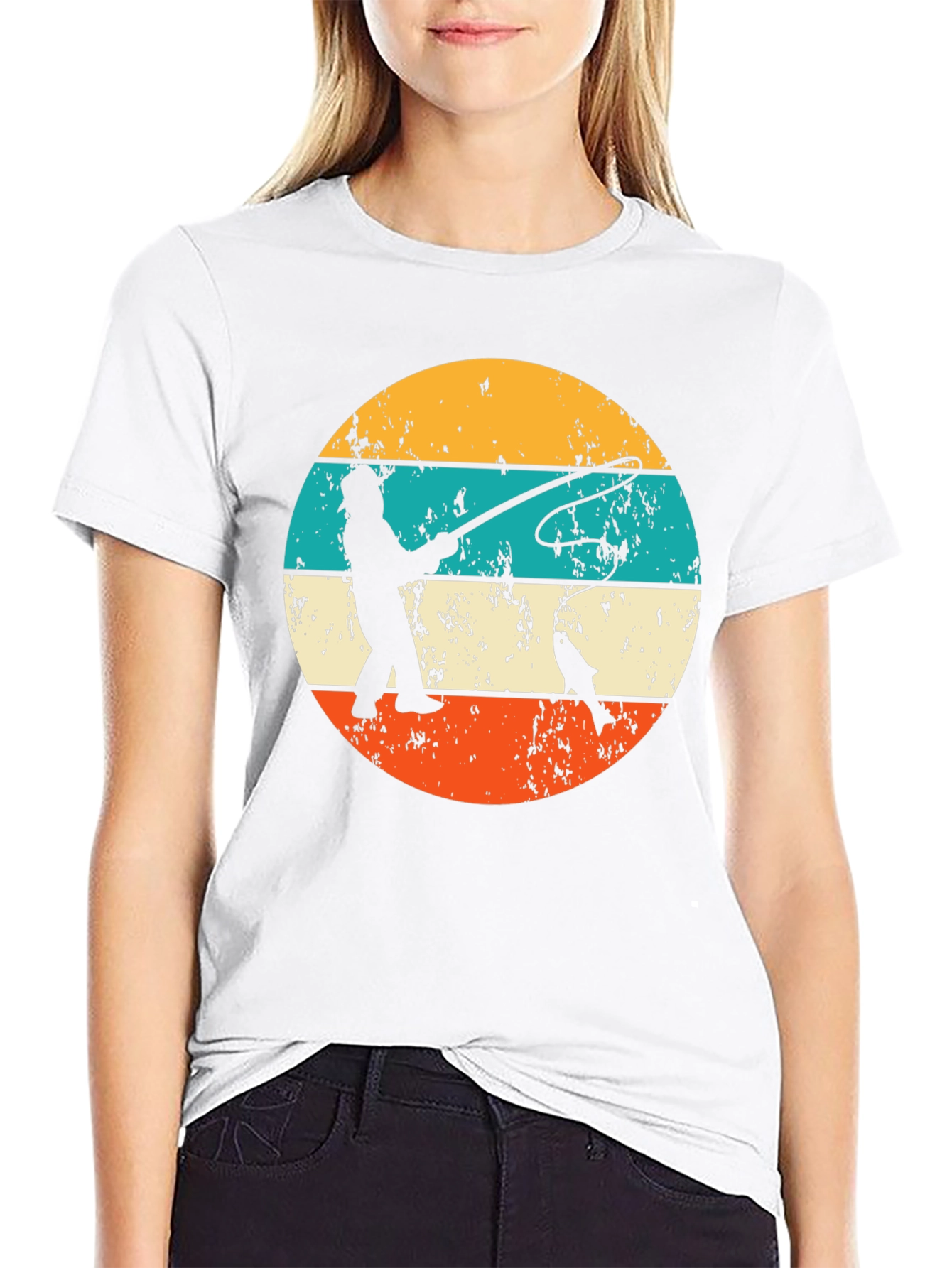 Retro Fishing T-Shirt Fisherman Graphic Tee