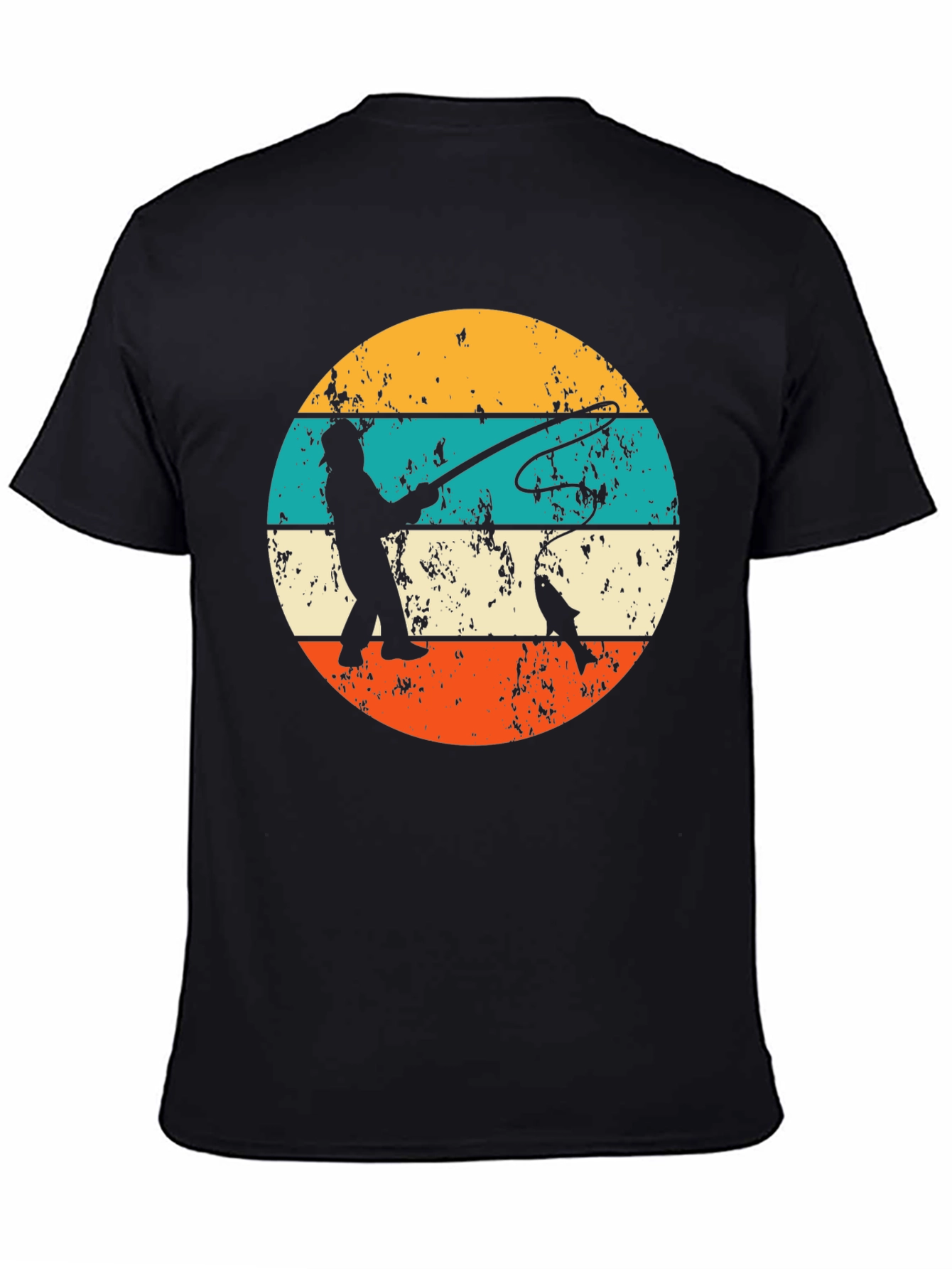 Retro Fishing T-Shirt Fisherman Graphic Tee