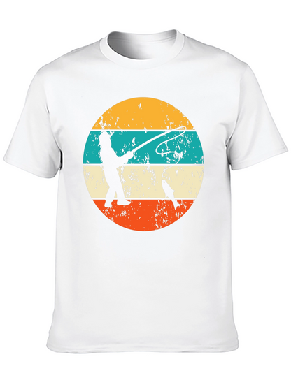 Retro Fishing T-Shirt Fisherman Graphic Tee