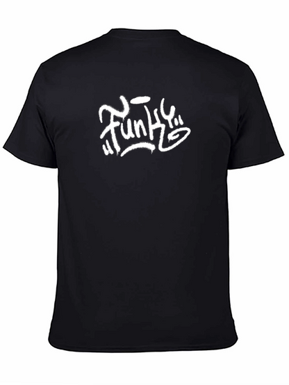 Funky Graphic Tee - Black Cotton Blend