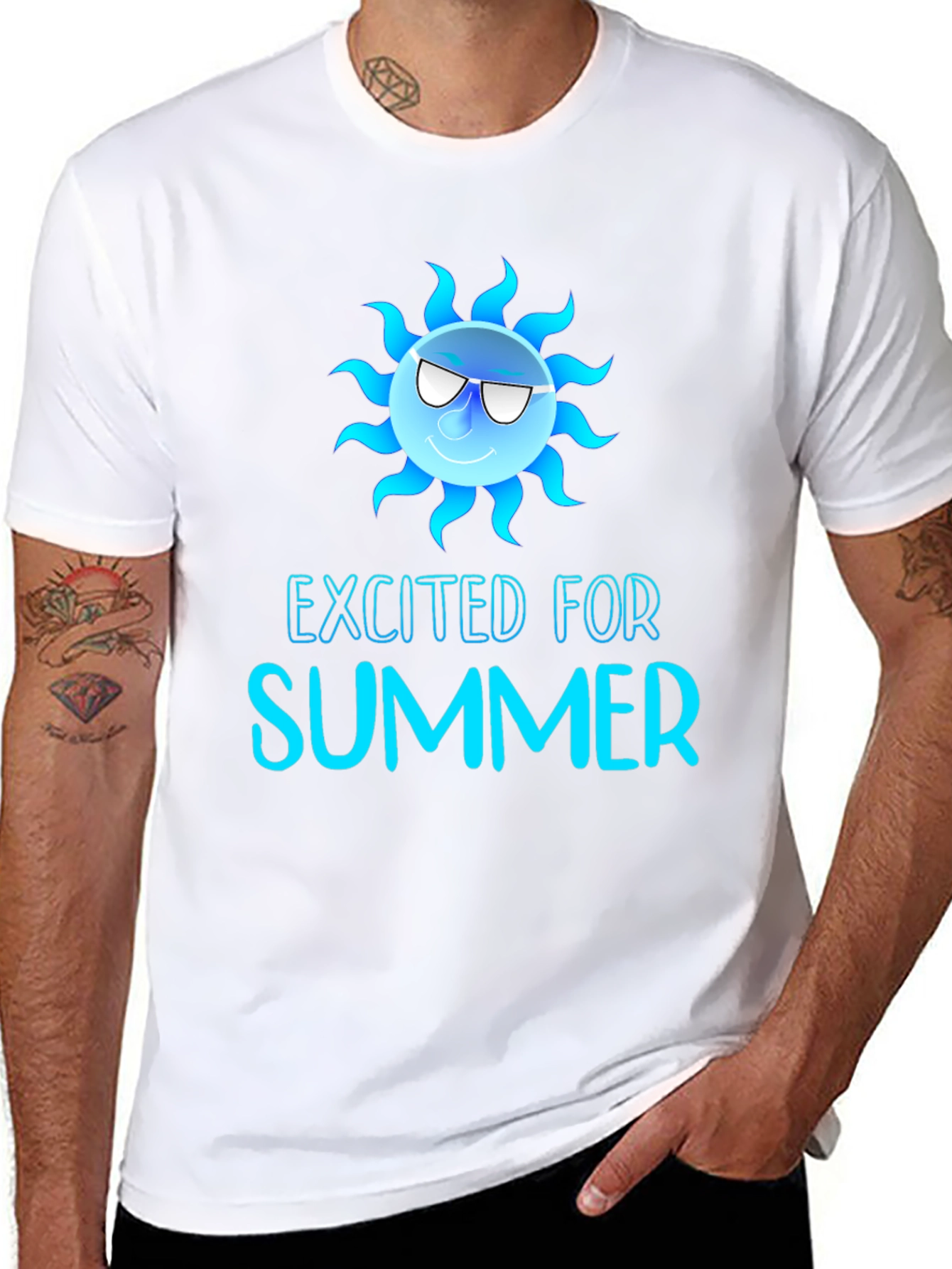 Excited for Summer Graphic T-Shirt