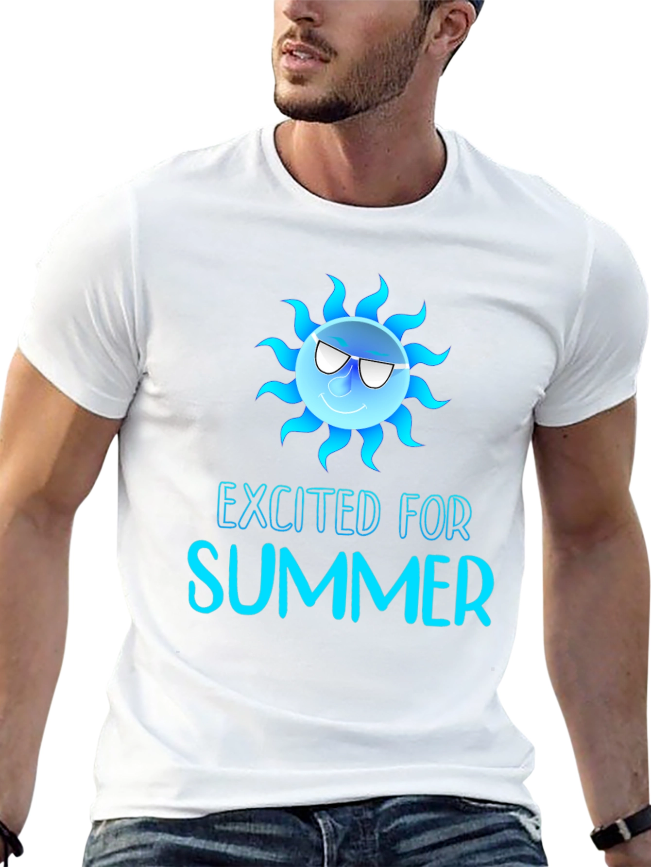 Excited for Summer Graphic T-Shirt