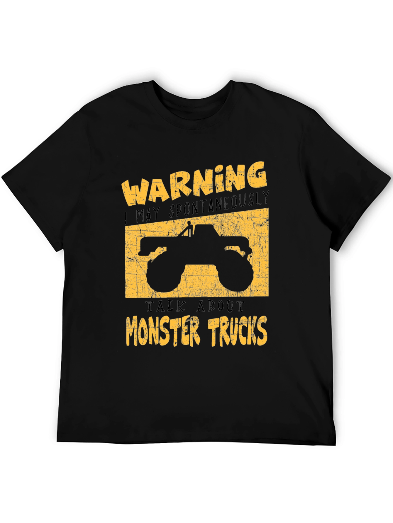 Monster Truck Graphic Tee - Warning Spontaneous Talks