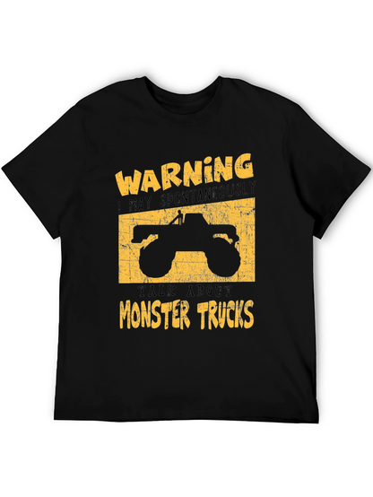Monster Truck Graphic Tee - Warning Spontaneous Talks