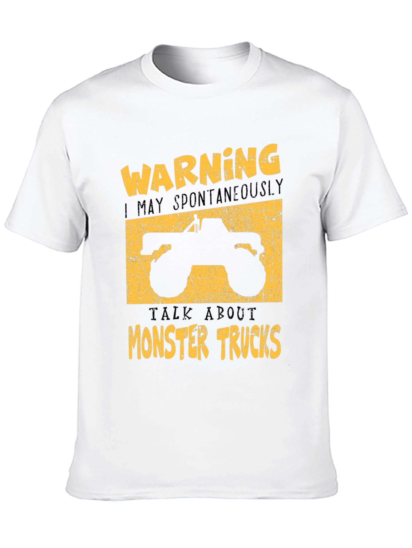 Monster Truck Graphic Tee - Warning Spontaneous Talks