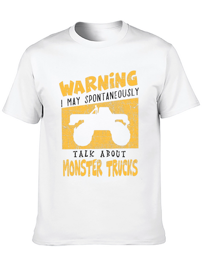 Monster Truck Graphic Tee - Warning Spontaneous Talks