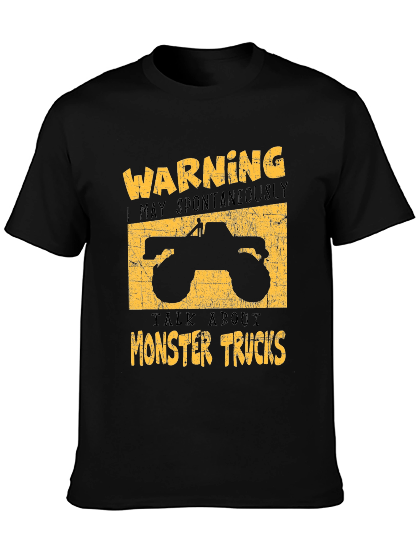Monster Truck Graphic Tee - Warning Spontaneous Talks