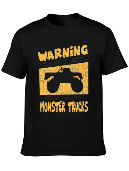 Monster Truck Graphic Tee - Warning Spontaneous Talks