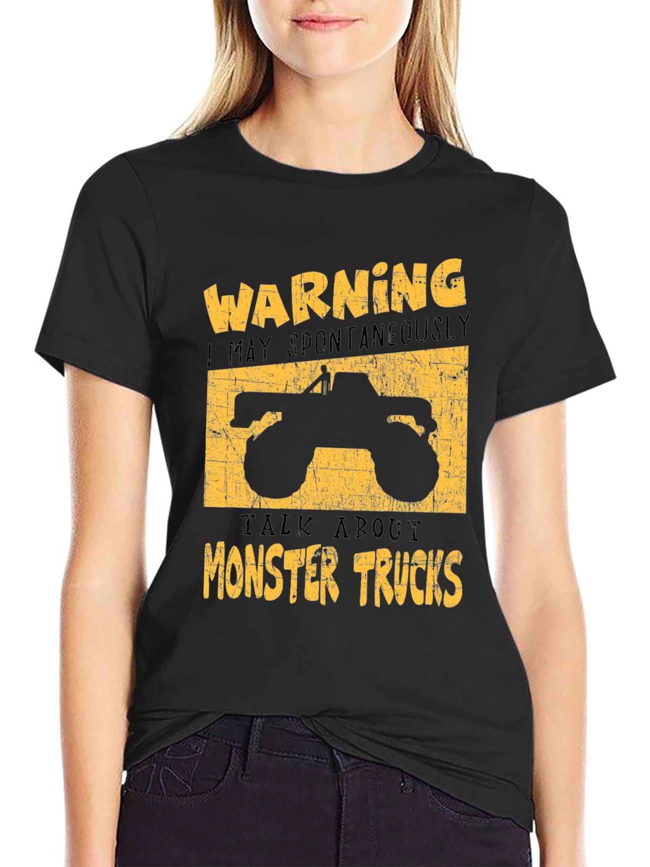 Monster Truck Graphic Tee - Warning Spontaneous Talks