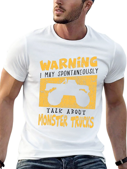 Monster Truck Graphic Tee - Warning Spontaneous Talks