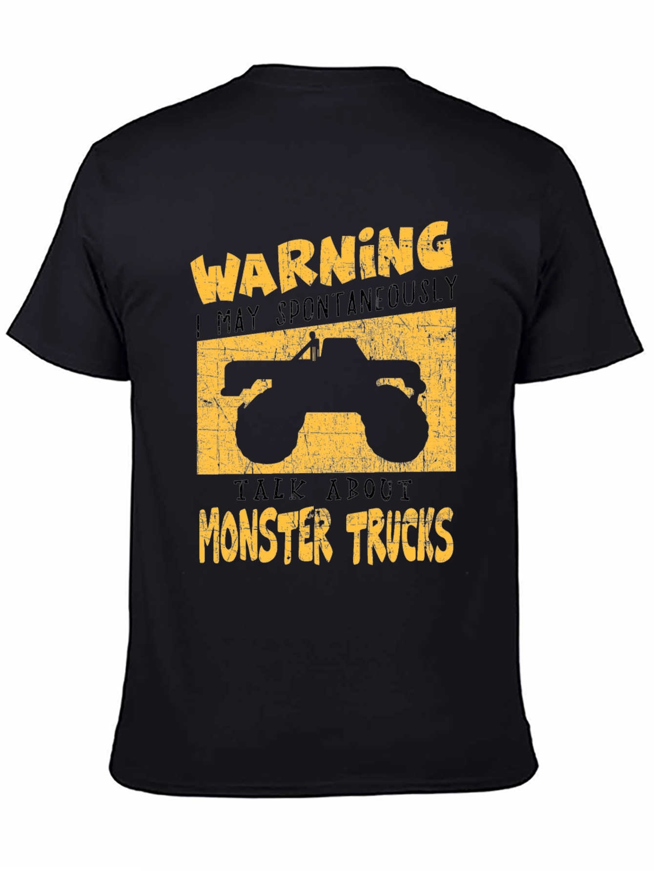 Monster Truck Graphic Tee - Warning Spontaneous Talks