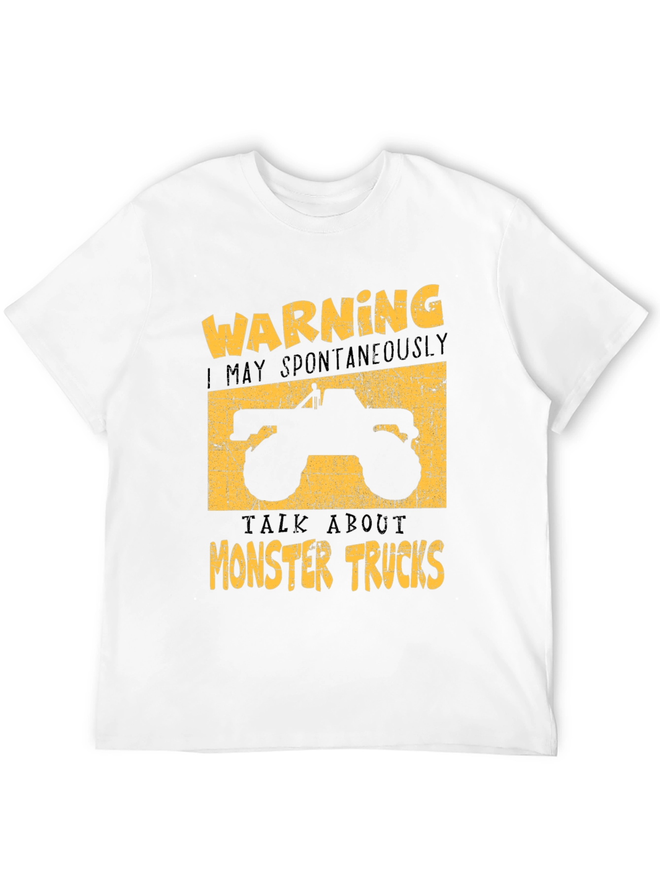 Monster Truck Graphic Tee - Warning Spontaneous Talks