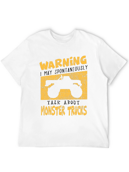 Monster Truck Graphic Tee - Warning Spontaneous Talks