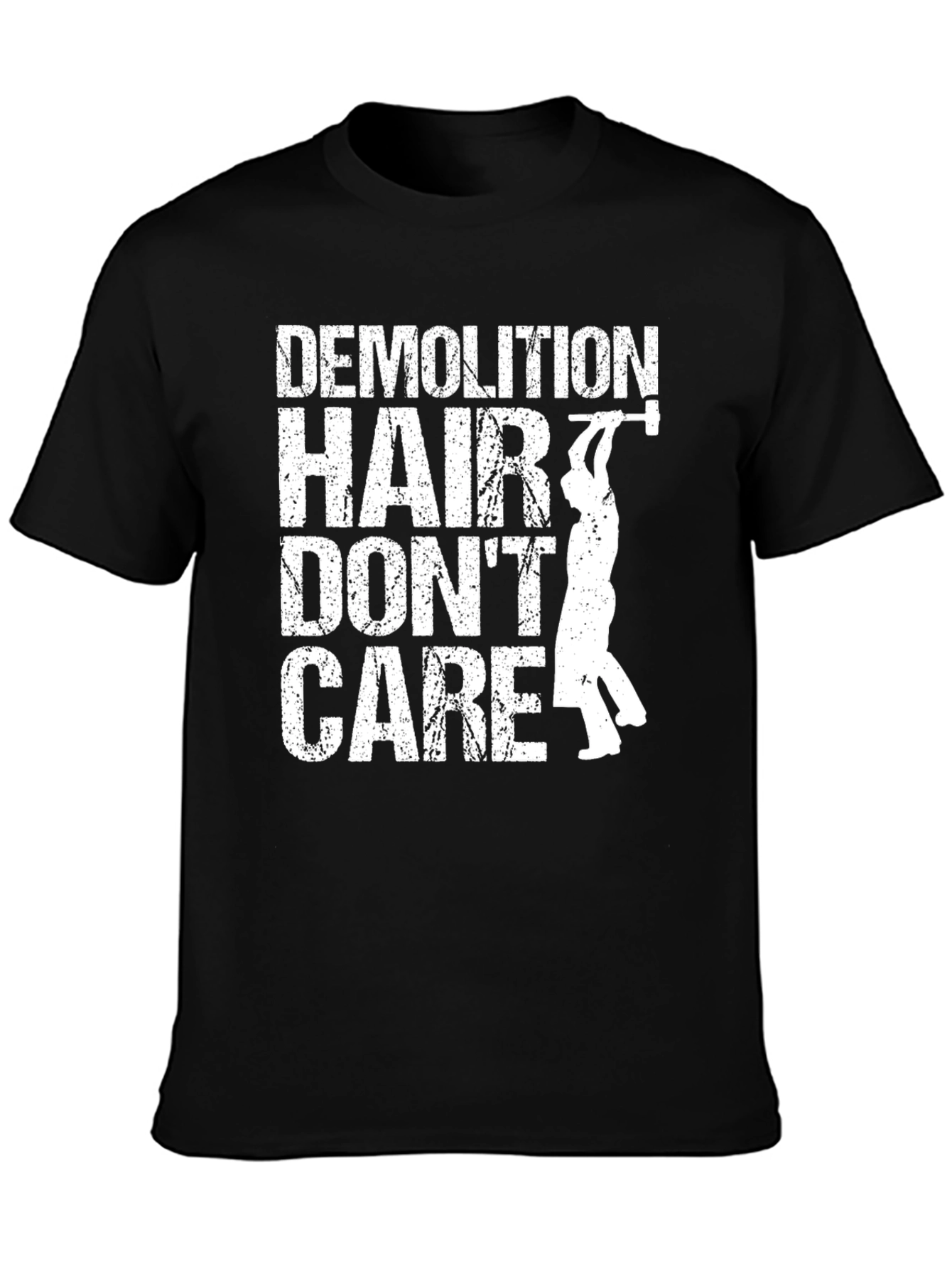 Demolition Hair Dont Care T-Shirt - Black