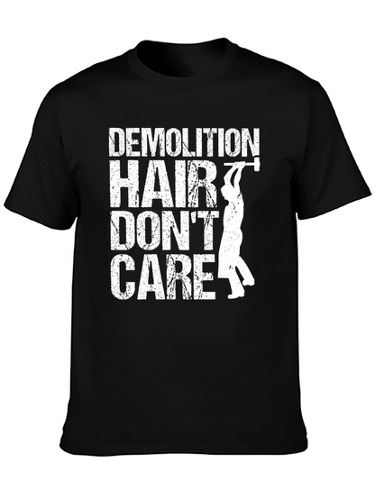 Demolition Hair Dont Care T-Shirt - Black