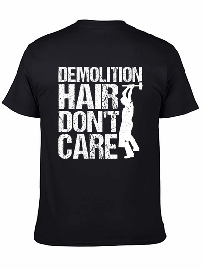 Demolition Hair Dont Care T-Shirt - Black