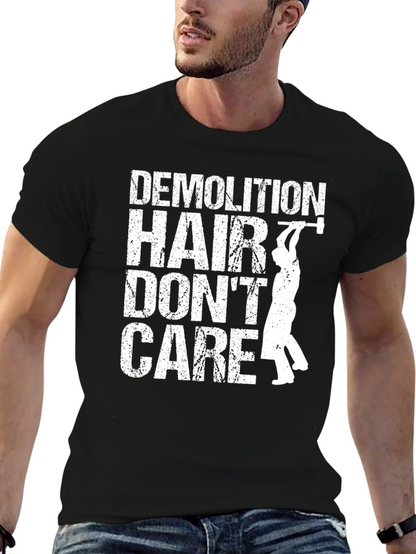 Demolition Hair Dont Care T-Shirt - Black