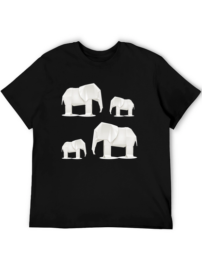 Origami Elephant Graphic Tee