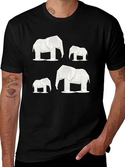 Origami Elephant Graphic Tee