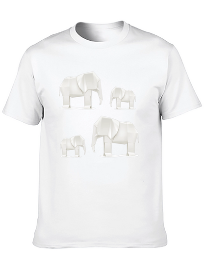 Origami Elephant Graphic Tee