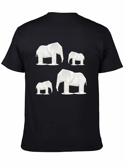 Origami Elephant Graphic Tee