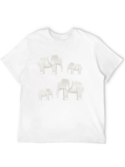 Origami Elephant Graphic Tee